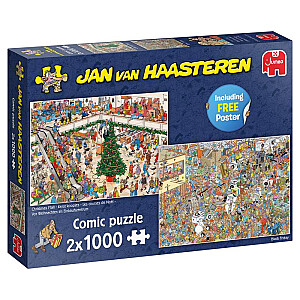 Jumbo Jan van Haasteren Weihnachtseinkäufe, 2 x 1000 Teile (20033)