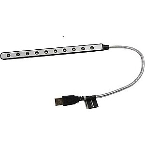 Esperanza USB lampa 10 LED sudraba (EA148 - 5901299909126)