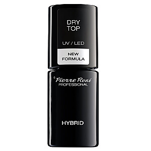 PIERRE RENE Dry Top UV/LED Hybrid Top Coat ar spīduma efektu 6ml