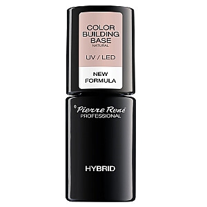 PIERRE RENE Hybrid Color Building Base Hibrīda bāze UV/LED 02 Natural 6 ml