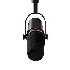 Shure MV7+-K lekciju/vokālais mikrofons ar XLR/USB-C savienotāju, melns