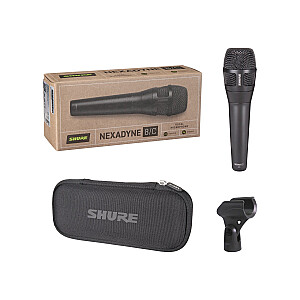 Shure Nexadyne™ 8/C — dinamiskais mikrofons, kardioīds, XLR, melns