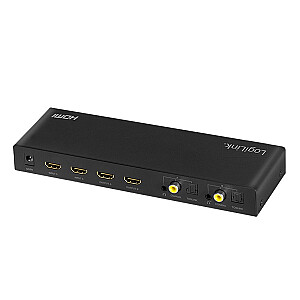 Switch 4x2 HDMI, 4K 60Hz, z pilotem 