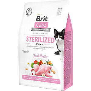 BRIT Care bezgraudu sterilizēta Sensitive sausā barība kaķiem - 400 g