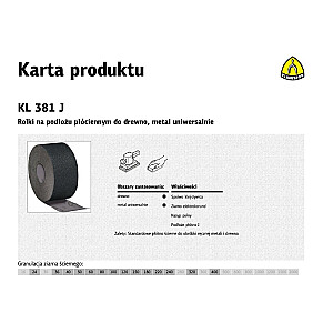 CLINSPOR RULLIS UZ AUDUMA PAMATNES KL381J 150 mm gr. 36 (30 MB)