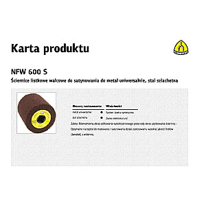 KLINGSPOR SATIN NFW600 DISKS 100mm x 100mm x 19mm ĻOTI PRECIZITĀTS