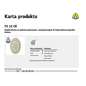 KLINGSPOR SĪLĒŠANAS DISKS 125mm PS33CK gr.100 GLS5 8 BAURUMI/100gab.