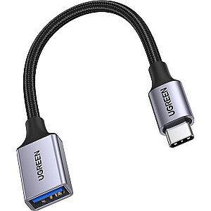 Ugreen USB-A–USB-C USB kabelis 0,15 m melns (6941876213054)