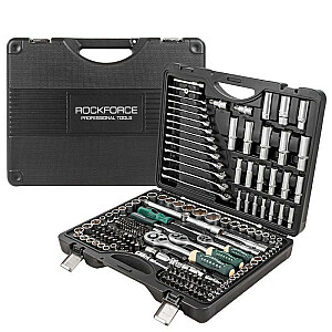 ROCKFORCE ATSLĒGU KOMPLEKTS 218 gab. 1/2" 3/8" 1/4" RF-42182-5