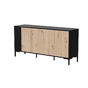 Kumode Cama MERCI 151 x 40 x 74 cm melns/ozols amatnieks