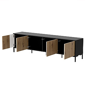 Cama MERCI RTV skapis 200 x 40 x 54 cm melns/ozols artisan