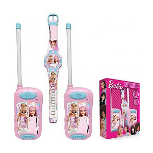 Barbie Zestaw Walkie Talkie z zegarkiem cyfrowym BB00020 różowy