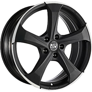 MSW 47 Matt Dark Titanium Full Polished 8x19 5x112 ET21 CB66,6 R14 735 kg W19252003B7 MSW