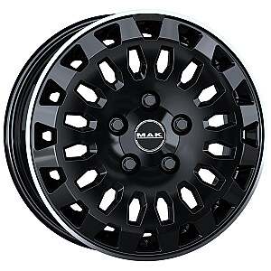 MAK Overland Gloss Black Mirror Ring 7x17 5x118 ET45 CB71,1 60° 1075 кг F7070RVGL45D MAK