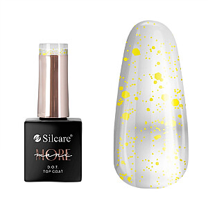 SILCARE Mani More DOT Top Coat nagams Yellow 10g