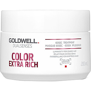 GOLDWELL Dualsenses Color Extra Rich 60s Treatment spīdīga maska krāsotiem matiem 200ml