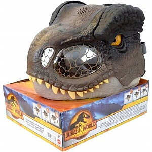 Mattel JURASSIC WORLD DOMINION DINOZAUR MASK TI-REX skaņas