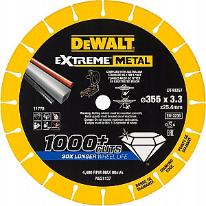 Dewalt DISKS DEWALT METAL 355x3,3x25,4 mm DIAMOND