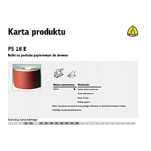 KLINGSPOR PAPĪRA RULIS PS18E 150 mm gr.220 (50 mb)