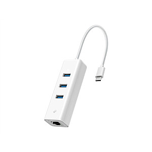 TP-LINK UE330C USB 3.0 Type-C to Gigabit Ethernet Network Adapter with 3-Port USB 3.0 Type-A Hub