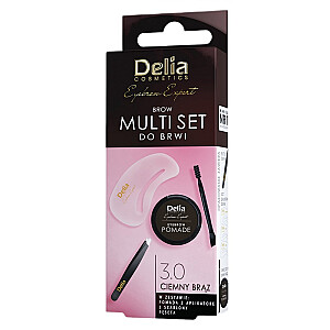 DELIA SET Brow Multi Set uzacīm Pomāde uzacīm 3.0 4g + pincete + otiņa uzacīm + aplikators 2 gab.