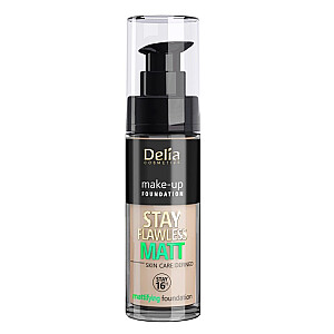 DELIA Stay Flawless matējošais tonālais krēms 405 30ml