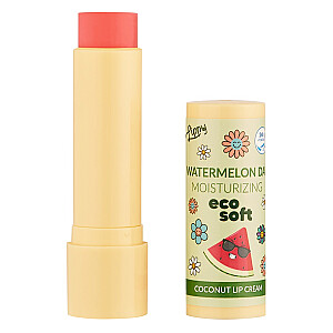 ECOSOFT Lippy Day кокосовый крем для губ Арбуз 4,8г