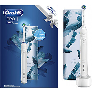 Зубная щетка Oral-B Pro CrossAction Белая + Белый футляр