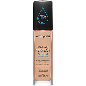 MISS SPORTY Naturally Perfect All Skin Serum Foundation Тональный крем для лица 25 Теплый 30 мл