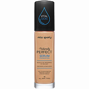 MISS SPORTY Naturally Perfect All Skin Serum Foundation Тональный крем для лица 40 Нейтральный 30 мл