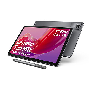 Lenovo Tab M11 4G MediaTek LTE 128 ГБ 27,9 см (11&quot;) 4 ГБ Wi-Fi 5 (802.11ac) Android 13 Серый