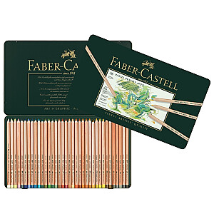 Pasteļzīmuļi Faber-Castell Pitt Pastel 36 krāsas metāla kārbā