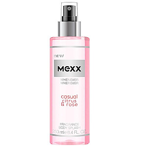 MEXX, kad un kur, ikdienišķs citrusu un rožu BODY MIST спрей 250 мл