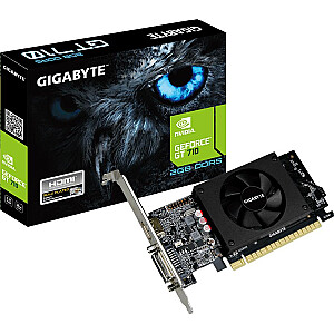 Видеокарта Gigabyte GeForce GT 710 2 ГБ GDDR5 (GV-N710D5-2GL)