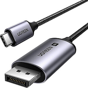 USB kabelis Ugreen USB-C uz DisplayPort, 1 m, melns (25157)