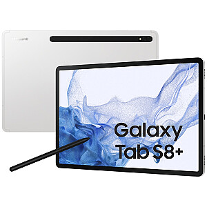 Samsung Galaxy Tab S8+ WiFi SM-X800 128 ГБ 31,5 см (12,4&quot;) Qualcomm Snapdragon 8 ГБ Wi-Fi 6 (802.11ax) Android 12 Серебристый