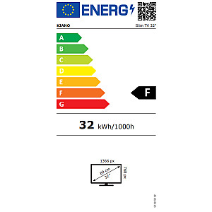 Телевизор Kiano SlimTV со светодиодной подсветкой 32 дюйма HD Ready