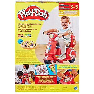 PLAY-DOH Rotaļu komplekts Picu piegādes motorolleris, 49 cm