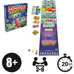 MONOPOLY Galda spēle Knockout (lietuviešu valodā)