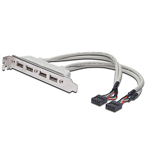 DIGITUS USB Slot Bracket cable 4x type