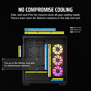 Obudowa 3500X ICUE LINK RGB TG Mid-Tower czarna