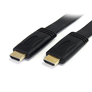 Plakans HDMI kabelis 5 m garš ar M/M/ savienotājiem.