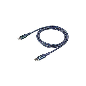 XTORM USB-C — Lightning MFI kabelis (1m) zils