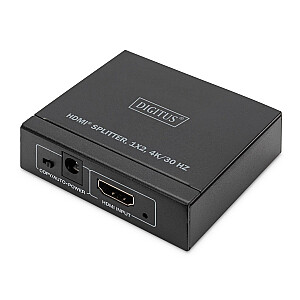 Sadalītājs DIGITUS HDMI 1x2 4K/30 Hz, melns