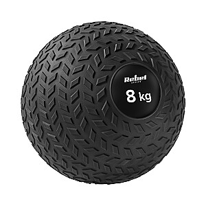 Mazā rehabilitācijas medicīniskā bumba Slam Ball 23 cm 8 kg, REBEL ACTIVE