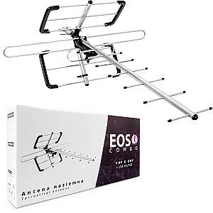 DVB-T/T2 Spacetronik EOS L Combo melna antena (pasīvā)