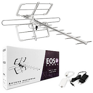 Antena DVB-T/T2 Spacetronik EOS L Combo White (aktīvs)