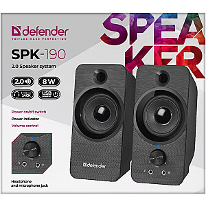 DEFENDER SPK-190 2.0 8 Вт USB-КОЛОНКИ 65190