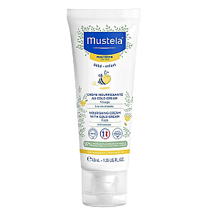 MUSTELA Bebe Enfant maitinamasis kremas su šaltu kremu drėkinamasis ir atpalaiduojantis kremas vaikams 40ml