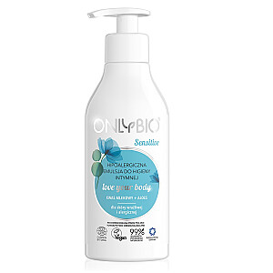 ONLYBIO Sensitive hipoalerginė emulsija intymiai higienai Pieno rūgštis ir alijošius 250ml